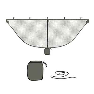HomeDecTime Mosquitera de Fácil Acceso para Hamacas para Protección de 360 ​​Grados, Se Adapta a Todas Las Hamacas - Ejercito Verde