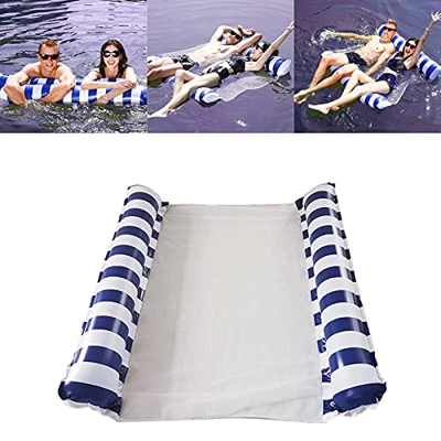 Hamaca de agua, hamaca de agua para bañera de hidromasaje, piscina inflable flotante silla flotante, sofá de agua, estera de playa para piscina mar pl