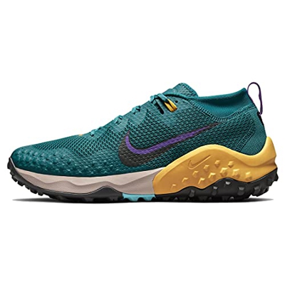 Nike Hombre Wildhorse 7 Teal Gold Grey CZ1856-300, verde (Verde azulado/Azul turquesa/Dorado universitario/Gris ahumado oscuro), 42 EU