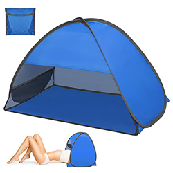 Carpa de playa, zootop Carpa de playa emergente para 1-2 personas, Carpa de playa portátil Refugio para el sol con soporte para teléfono y bolsa de al en oferta
