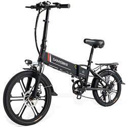 Nueva Versión Bicicleta Eléctrica Plegable de 20 Pulgadas, Bicic Eléctrica 350W 48V 10.4AH con Pantalla LCD + Luces de Bicicleta Delanteras y Traseras características