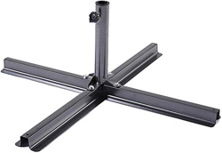 WGFGXQ Base de sombrilla de Patio con Soporte de Metal de 90 cm/3 pies, Base Cruzada, Base de sombrilla de jardín características
