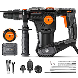 Martillo Percutor, Martillo Perforador, 5J Energía de Impacto, SDS Plus Mandril, 4 Funciones en 1 con Embrague de Seguridad, Utilizado para Concreto,  características