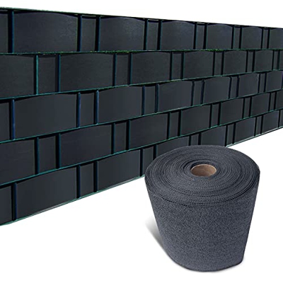 Sunnylaxx 0.19X35m Balcón Pantalla Protección de Privacidad HDPE 185 g/m² Protección UV,para Jardín Balcón Terraza,Antracita