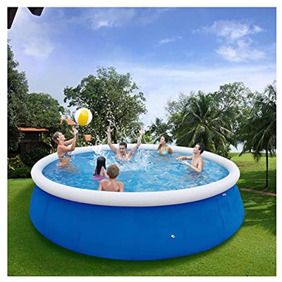 YTREDF Easy Set-Piscina Inflable,Piscina Inflable para Adultos Niños,Grande Redondo con Bomba Piscinas por Encima del Suelo,Piscina Hinchable con Depu