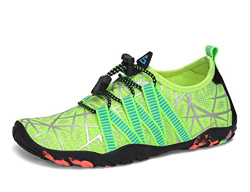 SAGUARO Zapatos de Agua Escarpines para Niños Secado Rápido Zapatillas de Playa Piscina Verde 35 en oferta