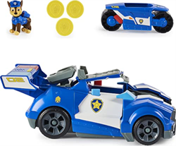 Paw Patrol Movie Chase Deluxe Transforming Vehicle NUEVO en oferta