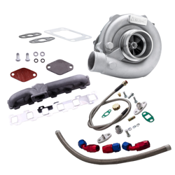 T04E Turbo y Línea de aceite y Kit de colector compatible para Nissan Patrol Safari Y60 Y61 TD42 TB42 en oferta