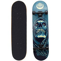 Patineta de 7 Capas de 31 "x 8" Pro Complete Skate Board Madera de Arce Longboards al Aire Libre para Adolescentes, Adultos, Principiantes, niñas, niñ en oferta
