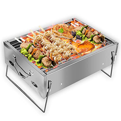 Barbacoa de Carbón VAZILLIO BBQ Barbacoa Portátil para 3-5 personas barbacoa al aire libre picnic jardín terraza camping características