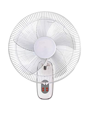 INFINITON VENTILADOR DE PARED WN-B16 Blanco – 50W - 3 Velocidades – 5 Aspas – 40cm de Diametro – Oscilante - Motor de Aluminio – Silencioso - Temporiz