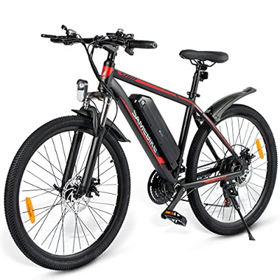 SAMEBIKE Ebike Bicicleta de Montaña de 26 Pulgadas, Bicicleta de Montaña Eléctrica para Adultos 350W 36V 10AH, Bicicletas Eléctricas Hombres Mujeres I