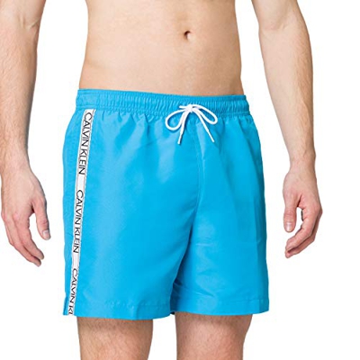 Calvin Klein Medium Drawstring Bañador para Hombre, Lexington Azul, M