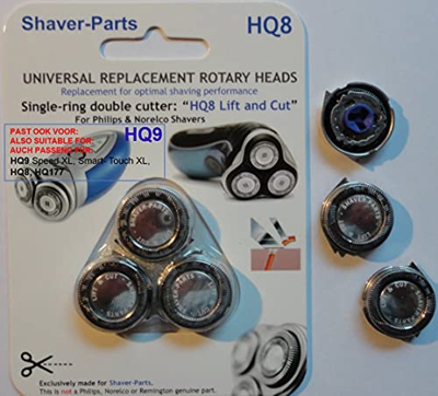 Shaver-Parts Cabezal giratorio universal HQ8