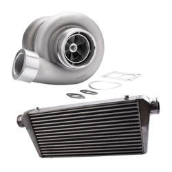 GT45 T4 / T66 600 + Cargador turbo HP V-Band + Intercooler de montaje frontal de 600x300x76mm precio