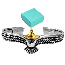 Detalles de la oferta de GOTRGEOOUS Brazalete Retro de Cobre con águila, Ajustable Unisex Vintage Rock Punk Brazalete Brazalete Pulsera para Hombre Mujer joyería Unisex Street GOTRGEOOUS Brazalete Retro de Cobre con águila, Ajustable Unisex Vintage Rock Punk Brazalete Brazalete Pulsera para Hombre Mujer joyería Unisex Street en oferta