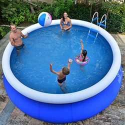 XM&LZ Extra Grande Piscina Hinchable para Los Niños Adultos,Redondo PVC Piscina, Uso Doméstico Blow Up Pool,Jardín Al Aire Libre Piscina Infantil Azul características