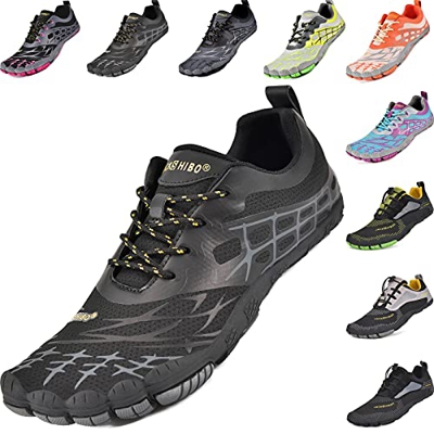 JACKSHIBO Zapatillas unisex minimalistas con dedos de secado rápido, para correr, para hacer deporte, para exteriores e interiores, tallas 36-48, colo