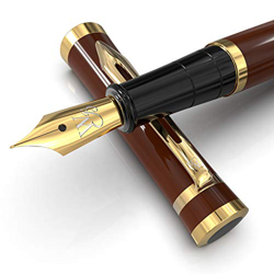 Wordsworth & Black Juego de pluma estilográfica, punta mediana, incluye 6 cartuchos de tinta y convertidor de recarga de tinta, estuche de regalo, bol precio