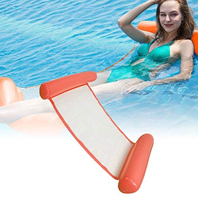Hamaca de Agua Inflable Flotante 4 en 1 Cama Agua Flotante de Hinchable Hamaca Lounge Silla Cómoda Piscina Playa Flotador para Adultos