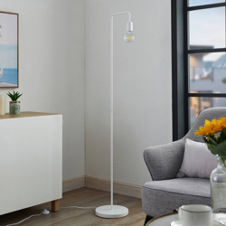 Lindby Erivana lámpara de pie, blanco en oferta