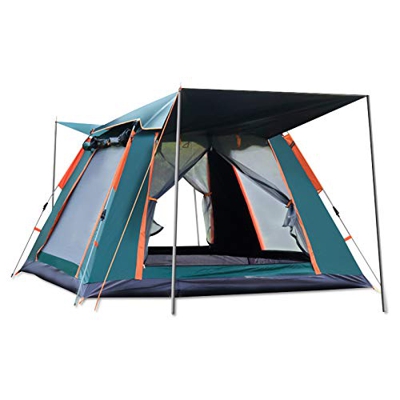 Ergocar Tienda de Campaña 3-4 Personas Tienda de Camping Ligero Impermeable Anti Viento Exteriores Tienda de Campaña para Senderismo Festival Camping 