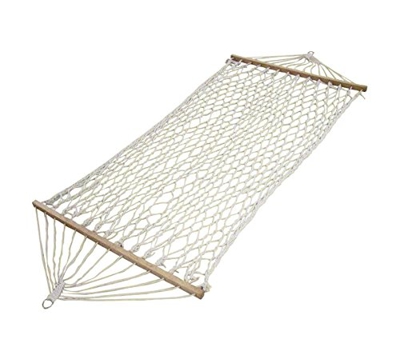 Mediawave Store - Hamaca de jardín 276853 de tejido trenzado de 200 x 80 cm, hamaca de algodón de exterior para jardín, playa, portátil, campamento, l