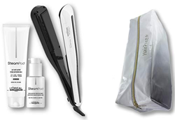 L'Oréal Professionnel Steampod 3.0 - Plancha alisadora + leche para cabello fino 150 ml + suero de 50 ml + bolsa de almacenamiento en oferta