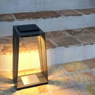 Farol solar LED Skaal de aluminio, sensor, 40cm