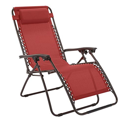 Mediawave Store EVERTOP - Tumbona plegable, color burdeos