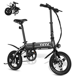 VIVI Bicicleta Electrica Plegable 350W Bicicleta Eléctrica Montaña, Bicicleta Adulto Bicicleta Electrica Plegable con Rueda Integrada de 14", Batería  en oferta