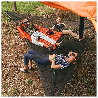 YRRA Multi-Person Hammock- 3 Point Design, Revolutionary Giant Aerial Camping Hammock, Swing Hammock Easy Use Hanging Chair Seat For Outdoor, Garden a