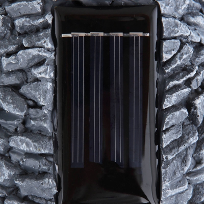 Lámpara solar LED 36524 piedra gris oro, estrella