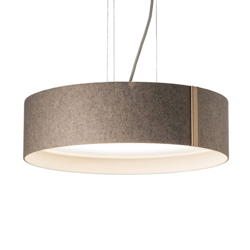 Colgante LED LARAfelt M, Ø43cm, gris/blanco lana características