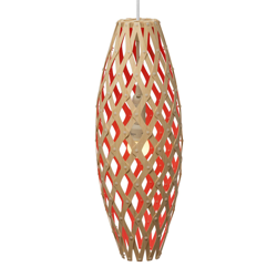 david trubridge Hinaki colgante 50 cm bambú-rojo precio