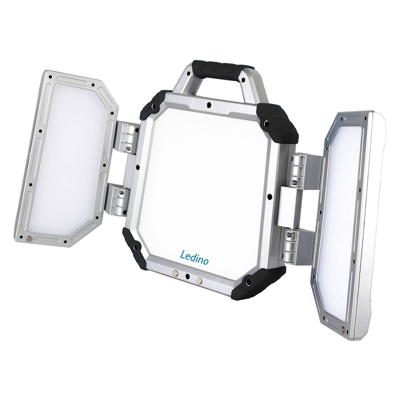 Foco LED de suelo Sindlingen, toma corriente y USB