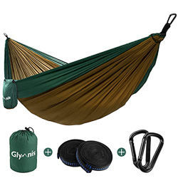 Glymnis Hamaca Ultraligera para Camping y Viaje de Nylon 300kg de Capacidad de Carga Ranspirable y Secado Rápido 200x300cm Kit de Hamaca de Tela 210T  precio
