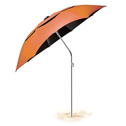 IYOKA Sombrilla de Playa, Φ1.8M Sombrilla de Playa con Ancla de Arena y Mecanismo de Transporte de inclinación para Patio, Piscina, Playa al Aire Libr en oferta
