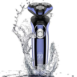 MANLI Maquinilla de afeitar con cabezales giratorios y recortadora para hombre recargable Electric Shaver for Men Rotary Shavers Razor Wet & Dry Shavi características