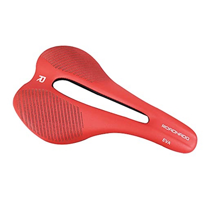 ROADNADO Sillín de bicicleta, sillín profesional,sillín ergonómico para bicicleta de carretera, diseño hueco transpirable, gel de suspensión, cómodo s