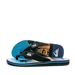 Quiksilver Molokai Layback, Zapatos de Playa y Piscina Hombre, Multicolor (Black/Blue/Blue Xkbb), 45 EU características