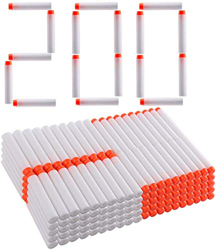 DEWEL 200pcs Dardos Nerf Espuma Suave Dardos Recarga Bala Blasters para Nerf N-Strike Elite Serie Niños Juguete Pistola (Blanco) en oferta