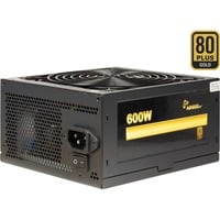 Argus GPS-600 unidad de fuente de alimentación 600 W 20+4 pin ATX ATX Negro, Fuente de alimentación de PC