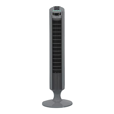 IKOHS EMPIREWIND RC - Ventilador Torre Oscilante Ultrasilencioso, Movimiento Oscilante, 3 velocidades, con Mando a Distancia, 50 W, Diseño de Vanguard