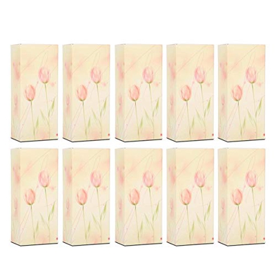 Caja de papel de lápiz labial, material de lápiz labial de bricolaje Tubo de labios Embalaje Caja de cartón vacía(Caja de tulipanes F3)