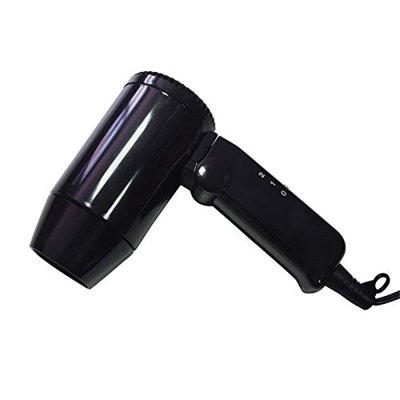 Banane Secador de pelo plegable para coche, 12 V, para viajes, camping, con mango plegable, práctico diseño portátil, protección contra sobrecalentami