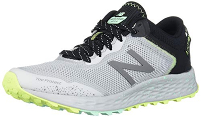 New Balance Arishi V1 Fresh Foam, Zapatillas para Carreras de montaa Mujer, Aluminio Ligero Negro Neo Mint, 36 EU