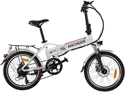 ANCHEER Bicicleta eléctrica plegable para adultos, bicicleta eléctrica de 20 pulgadas con motor de 250 W, batería de 36 V 8 Ah, engranajes de transmis en oferta