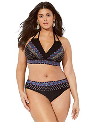chuangminghangqi - Bikini tankini, traje de baño para mujer estilo retro, de talle alto, talla grande Böhmen-1294 XXL precio