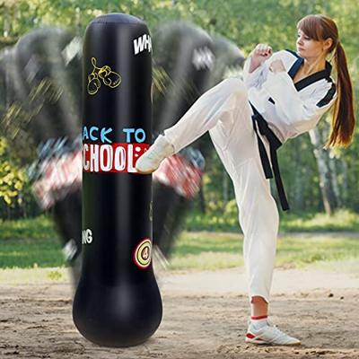 TBCWRH Saco de Boxeo de Pie para Adultos, 160 cm Entrenador de Boxeo, Compañero de Boxeo, Ejercicio Boxeo Objetivo Bolsa